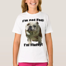 Camiseta Eu não sou t-shirt gordo do buldogue