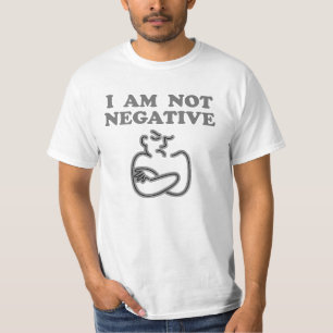 Camiseta Eu não sou t-shirt negativo