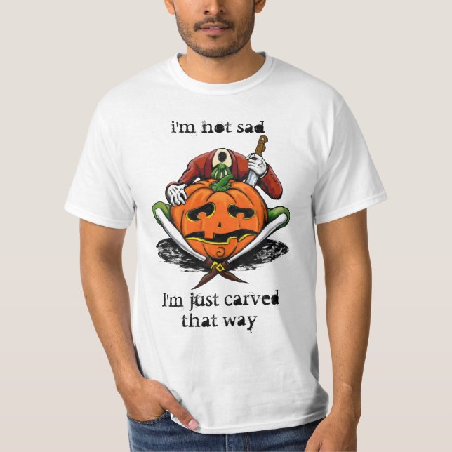 Camiseta eu não sou triste, mim sou cinzelado apenas que (Frente)