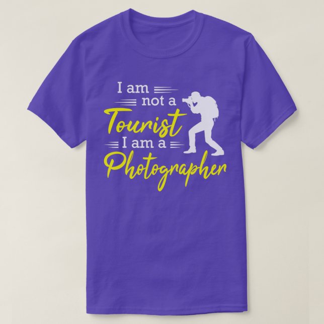 Camiseta Eu Não Sou Turista Sou Fotógrafo (4) (Frente do Design)