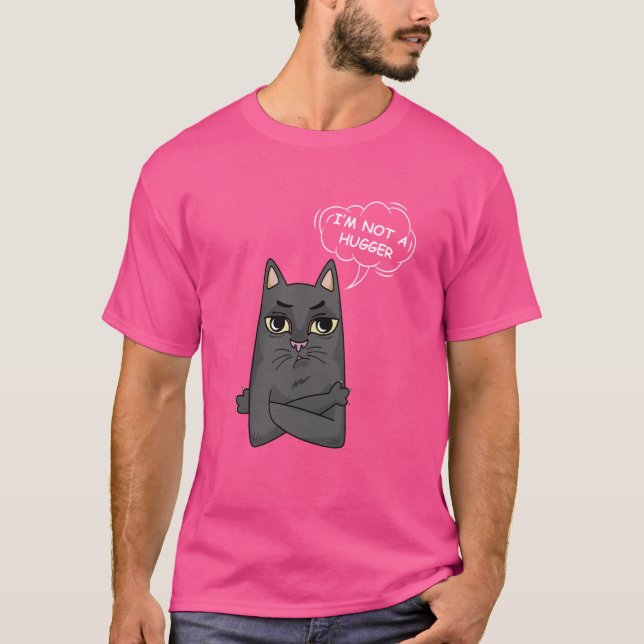 Camiseta Eu não sou um apresentador de gata sarcástica, ent (Frente)