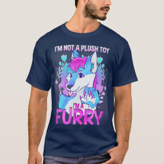 Camiseta Eu não sou um brinquedo de pelúcia Im a I Furries 