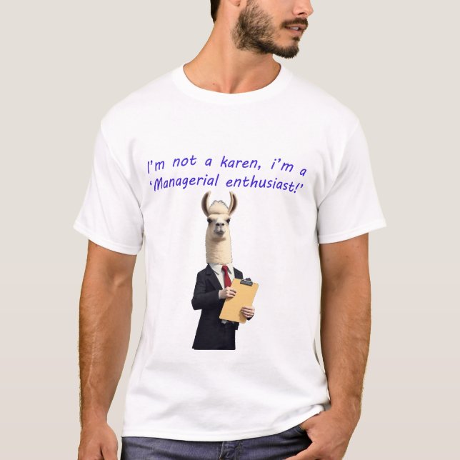 Camiseta Eu não sou um ditado karen (Frente)
