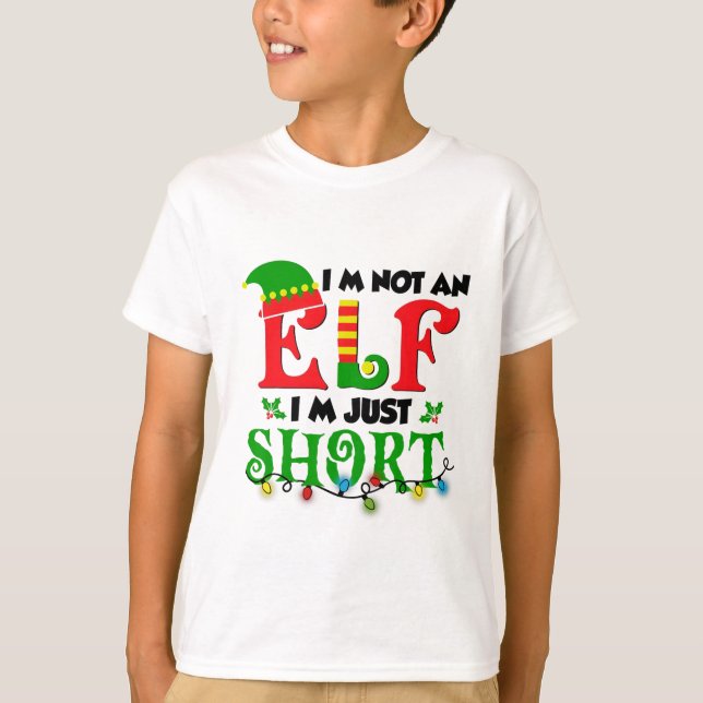 Camiseta Eu Não Sou Um Elf Apenas Homens De Natal Engraçado (Frente)