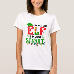 Camiseta Eu Não Sou Um Elf Apenas Homens De Natal Engraçado