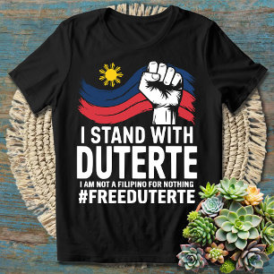 Camiseta Eu não sou um filipino para nada lutar contra a DU