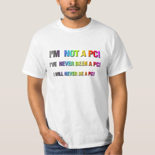 Camiseta Eu não sou um PC!