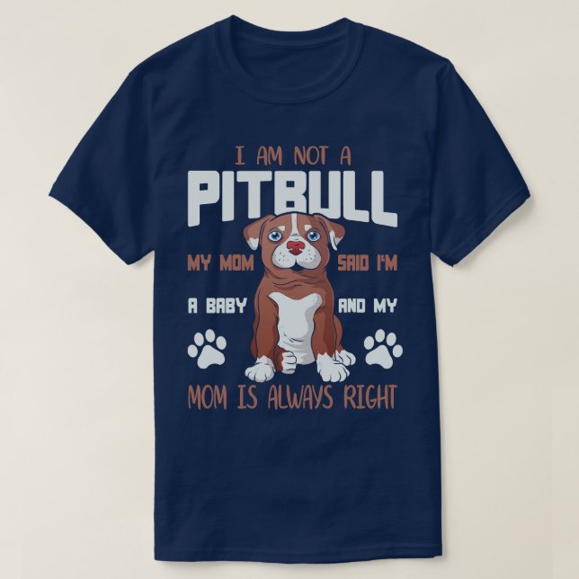 Camiseta Eu Não Sou Um Pitbull Eu Sou Um Ba (Frente do Design)