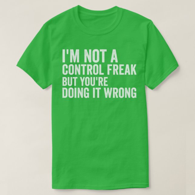 Camiseta Eu Não Sou Um Pregado De Controle (Frente do Design)