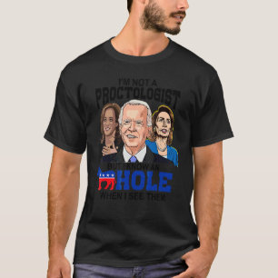 Camiseta Eu não sou um Proctologista, mas conheço um Buraco