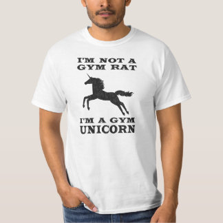 Camiseta Eu não sou um Rato de Gym Eu sou um Unicórnio