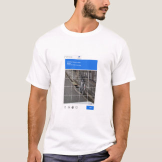 Camiseta Eu não sou um robô - Desafio CAPTCHA