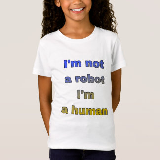 Camiseta Eu não sou um robô, sou um humano