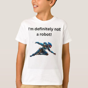 Camiseta "Eu não sou um Robô" Tee Humor