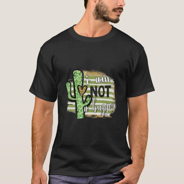 Camiseta Eu Não Sou Um Tee Cactus Sarcástico Que Evita Abra (Frente)