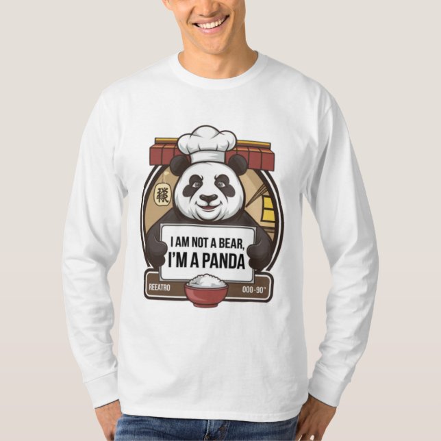 Camiseta Eu não sou um urso, sou um Panda (Frente)