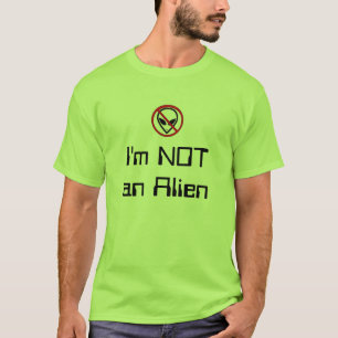 Camiseta Eu não sou uma alienígena