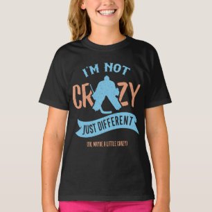 Camiseta Eu não sou uma louca goleira de hóquei