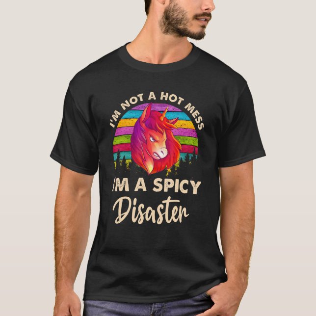 Camiseta Eu não sou uma maluca, sou um Cavalo Desastre pica (Frente)