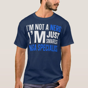 Camiseta Eu não sou uma Nerd Eu sou apenas o mais inteligen