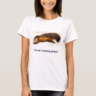 Camiseta Eu não sou uma pessoa da manhã!