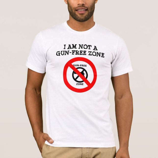 Camiseta Eu não sou uma zona Arma-Livre (Frente)