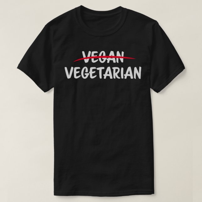 Camiseta Eu não sou vegetariano de Vegan (Frente do Design)