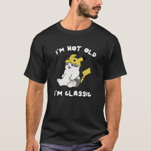 Camiseta Eu não sou velho, eu sou um gato engraçado clássic