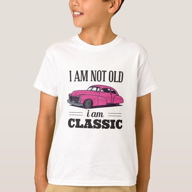 Camiseta Eu não sou velho, sou clássico (Frente)