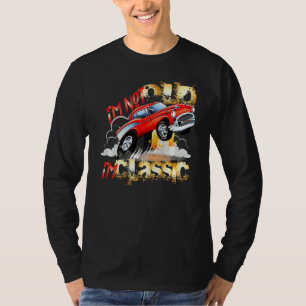 Camiseta Eu não sou velho, sou clássico de carro, gráfico a