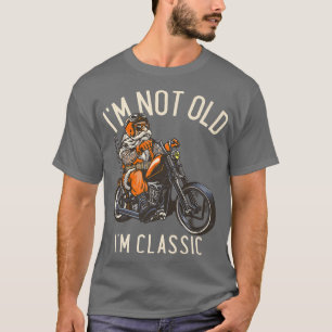 Camiseta Eu não sou velho, sou clássico de moto gráfico de