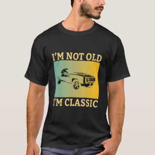 Camiseta Eu não sou velho, sou clássico, mens de carros eng