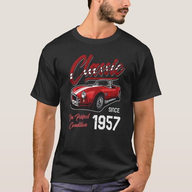 Camiseta Eu não sou velho, sou Nascer clássico de carro de  (Frente)