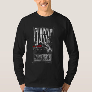 Camiseta Eu não sou velho, sou Nascer clássico de carro de