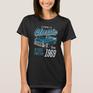 Camiseta Eu não sou velho, sou Nascer clássico de carro de 