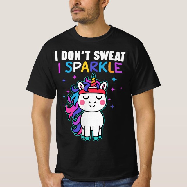 Camiseta Eu não suo I Sparkle (Frente)
