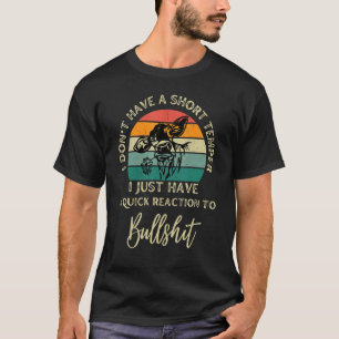 Camiseta Eu Não Tenho Mau Gênio Fazendeiro de Vaca País Li