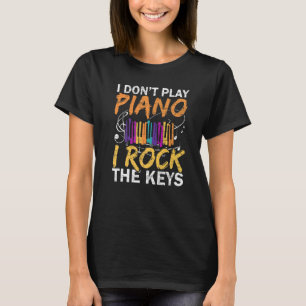 Camiseta Eu não toco piano eu balanço as chaves pianistas m