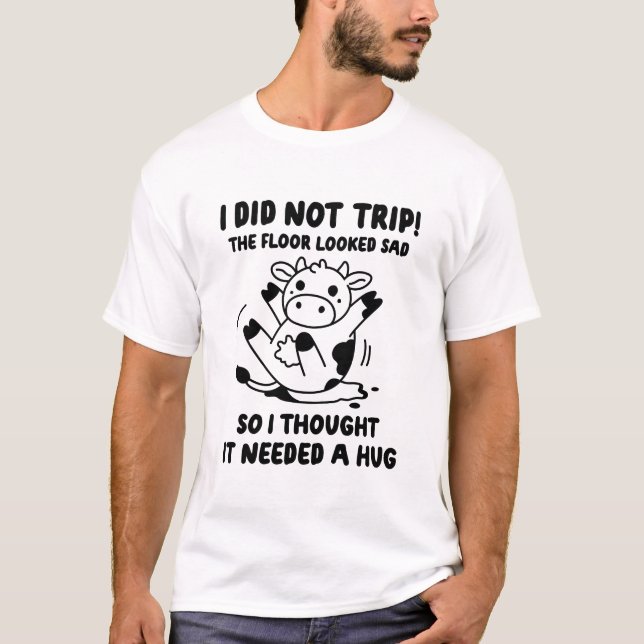 Camiseta Eu Não Viajei! O Chão Parecia Triste (Frente)