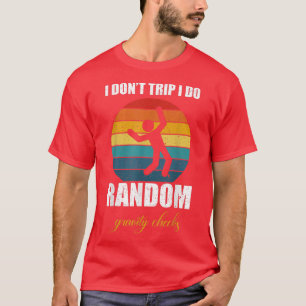 Camiseta Eu não viajo Eu faço verificações aleatórias de gr