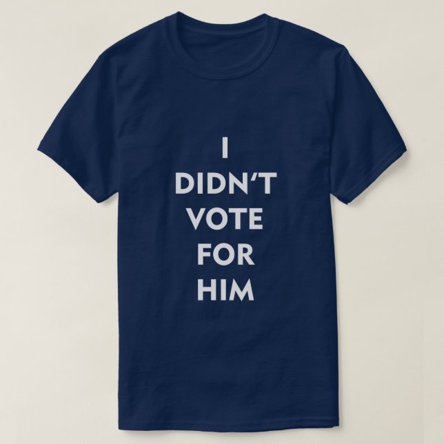 CAMISETA EU NÃO VOTEI NELE (Frente do Design)