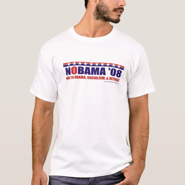 Camiseta Eu não votei para Obama (Frente)