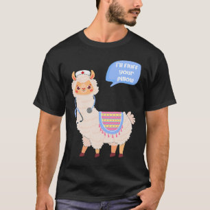 Camiseta Eu não vou tirar seu Travesseiro, mas Alpaca iria 