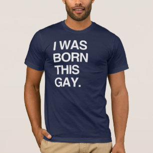 CAMISETA EU NASCI ASSIM GAY