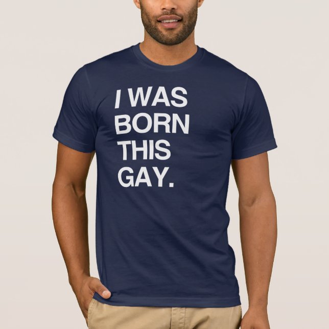 CAMISETA EU NASCI ASSIM GAY (Frente)