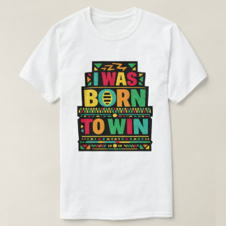 Camiseta Eu Nasci para Vencer Arte de Citação Retro