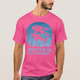 Camiseta Eu Natação Com Tubarão Qual É O Seu Hobby Engraçad