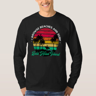 Camiseta Eu Navego Em Praias E Surf Na Ilha Da Cabeça