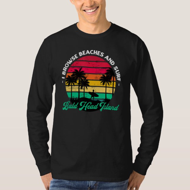 Camiseta Eu Navego Em Praias E Surf Na Ilha Da Cabeça (Frente)