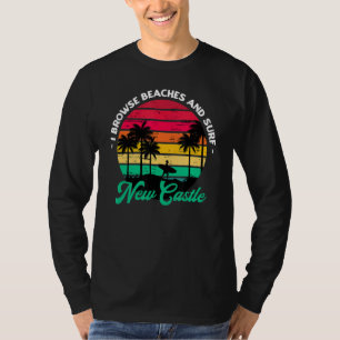 Camiseta Eu Navego Em Praias E Surf Novo Castelo Surfando N